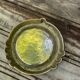 Italian Brutalist Brass Ashtray by Tonini