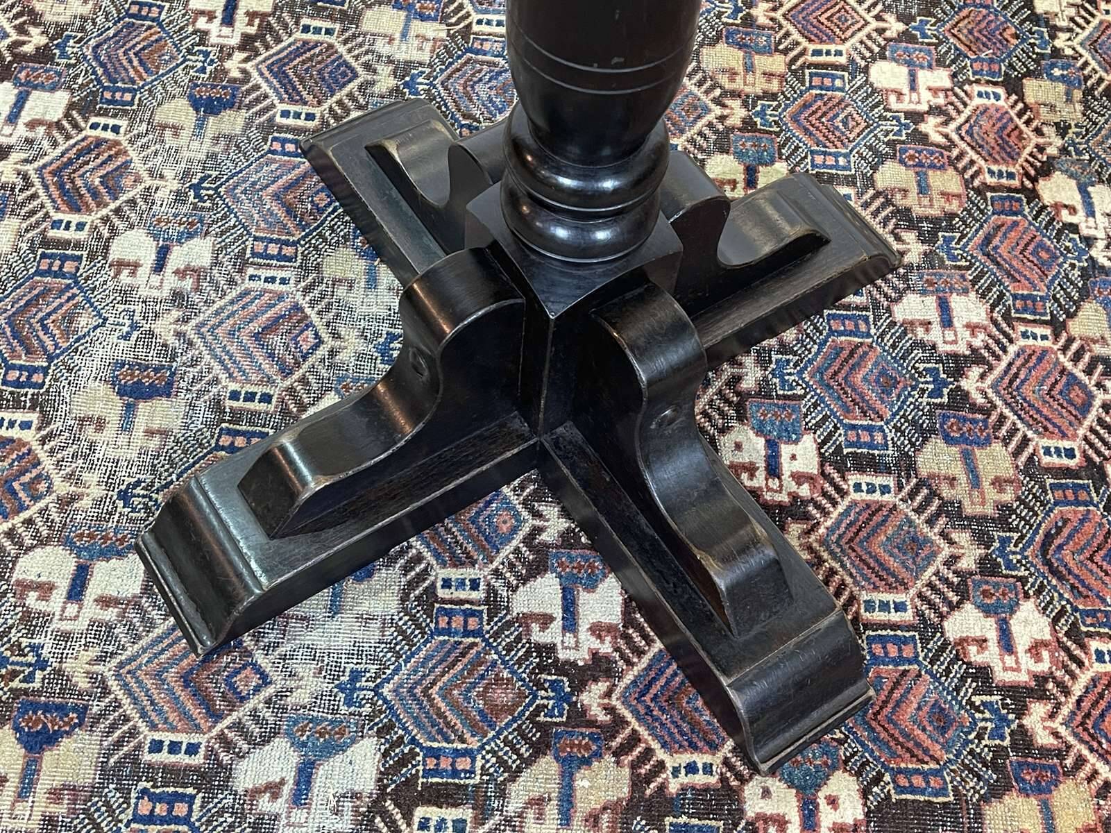 1970s English elm bistro table