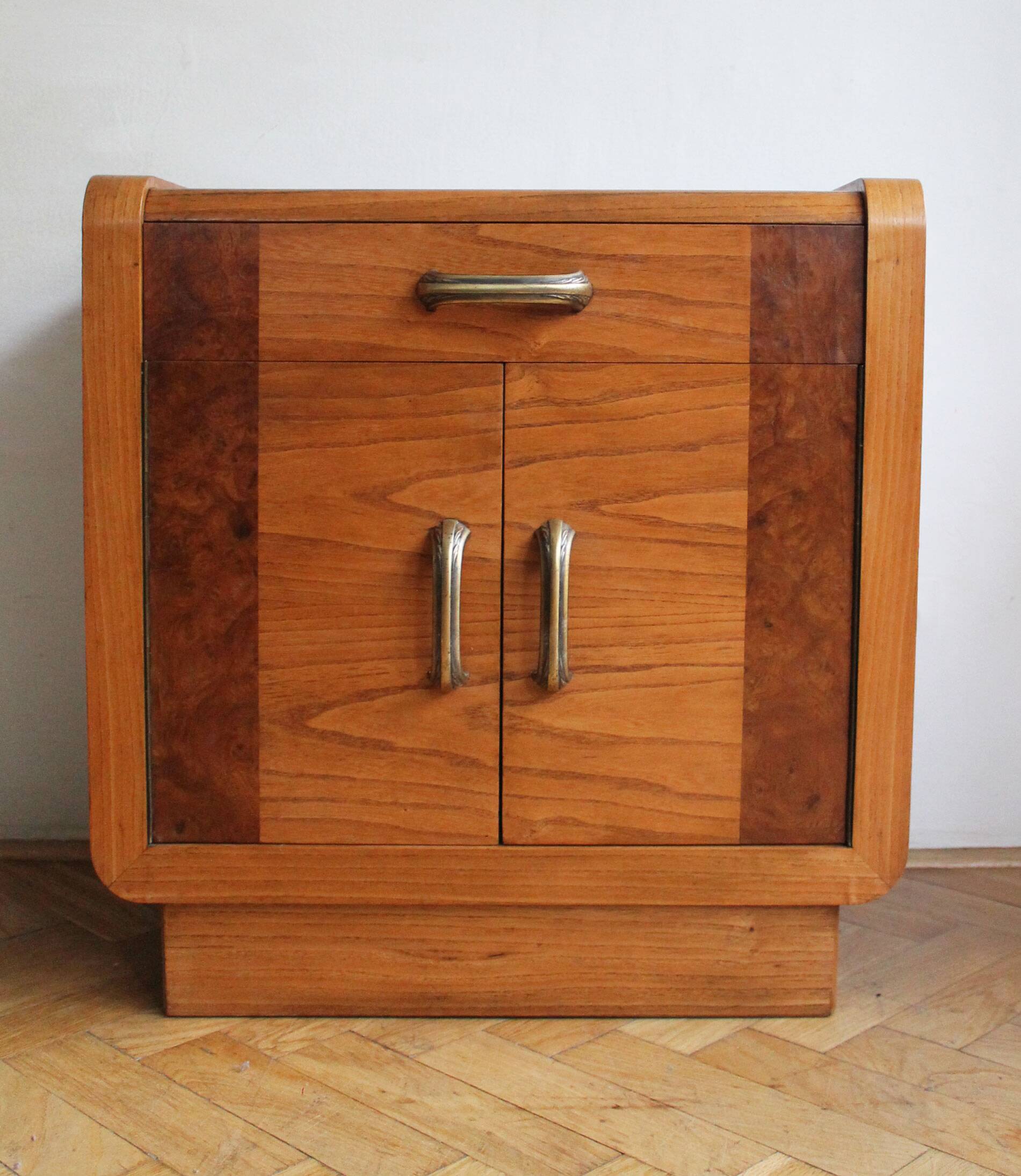 Pair of 1930s Art Deco bedside tables