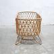 Vintage rattan cradle