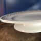 Old dish on foot / porcelain compotier moulin des loups
