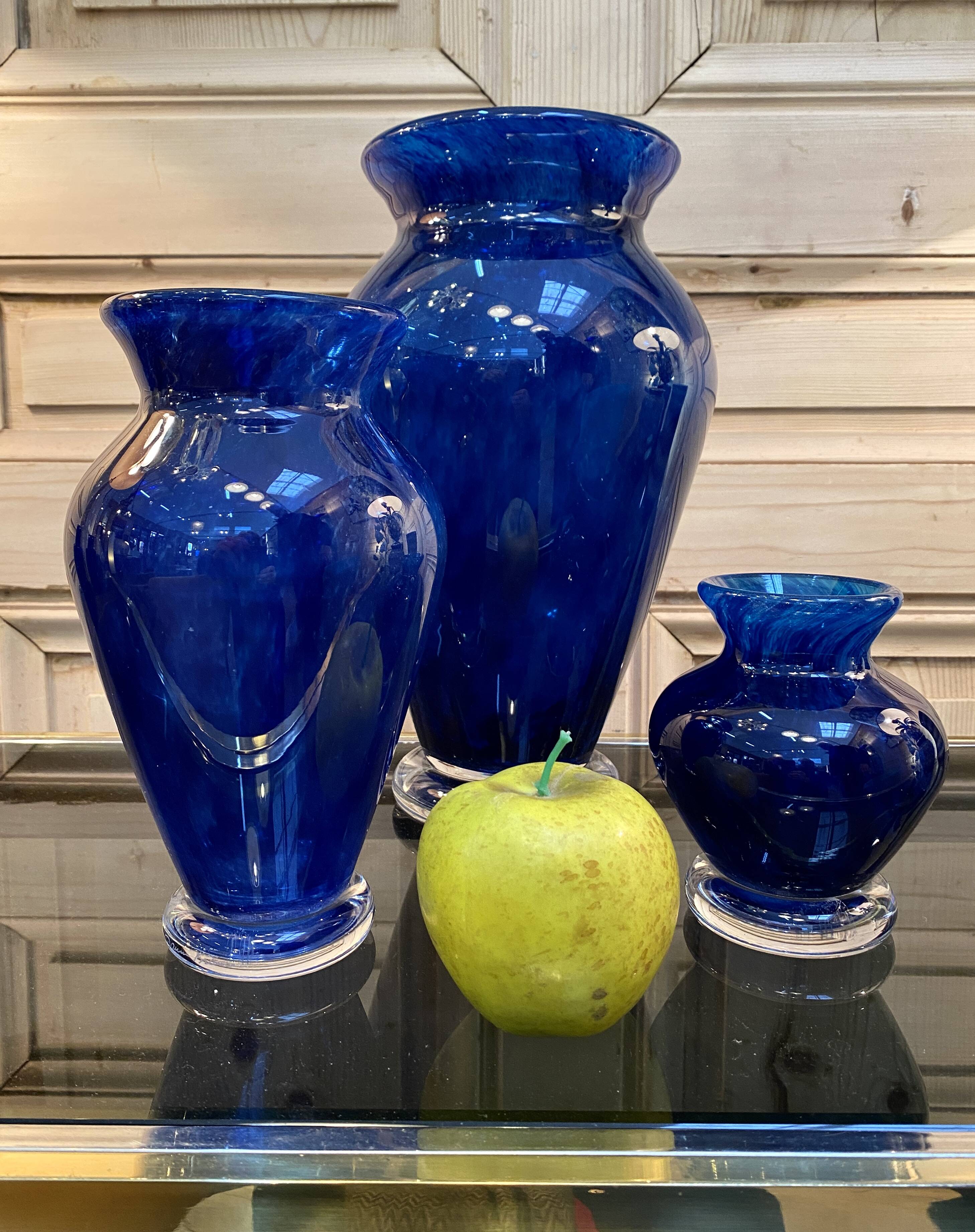 Daum series of three vases