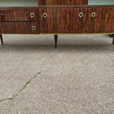 Danish rosewood buffet showcase bar - 1970