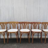 5 vintage bistro chairs