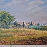 Christian Xapella (1927-2021) - Huile sur isorel - La madeleine à Grand Champ - Signée