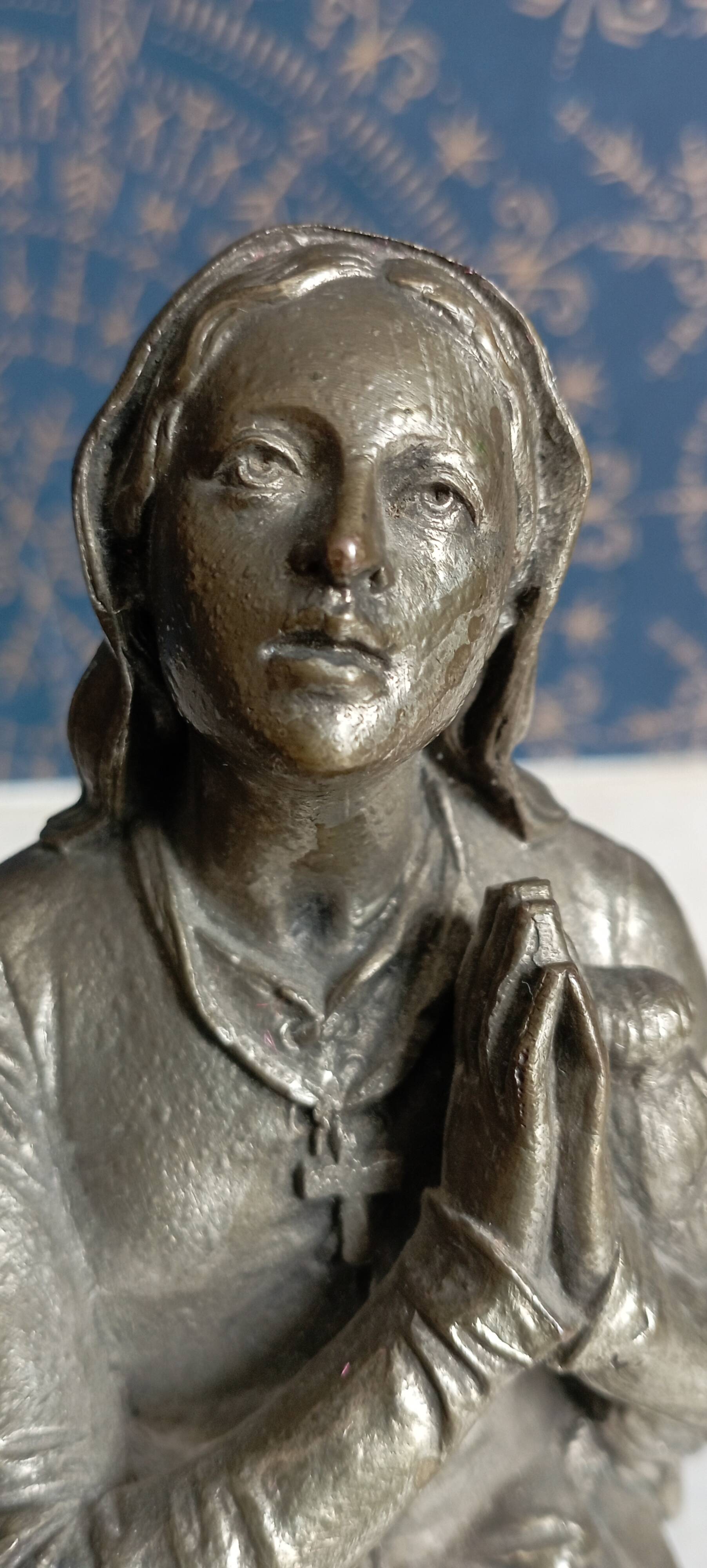 Joan of Arc listening to her voices