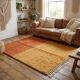 Handmade natural wool rug size 2/3 m