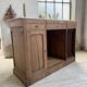 Oak and marble counter 1950