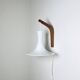 Model 491 Mandarin Wall Light In Milk Glass By Michael Bang For Holmegaard, Denmark 1980S