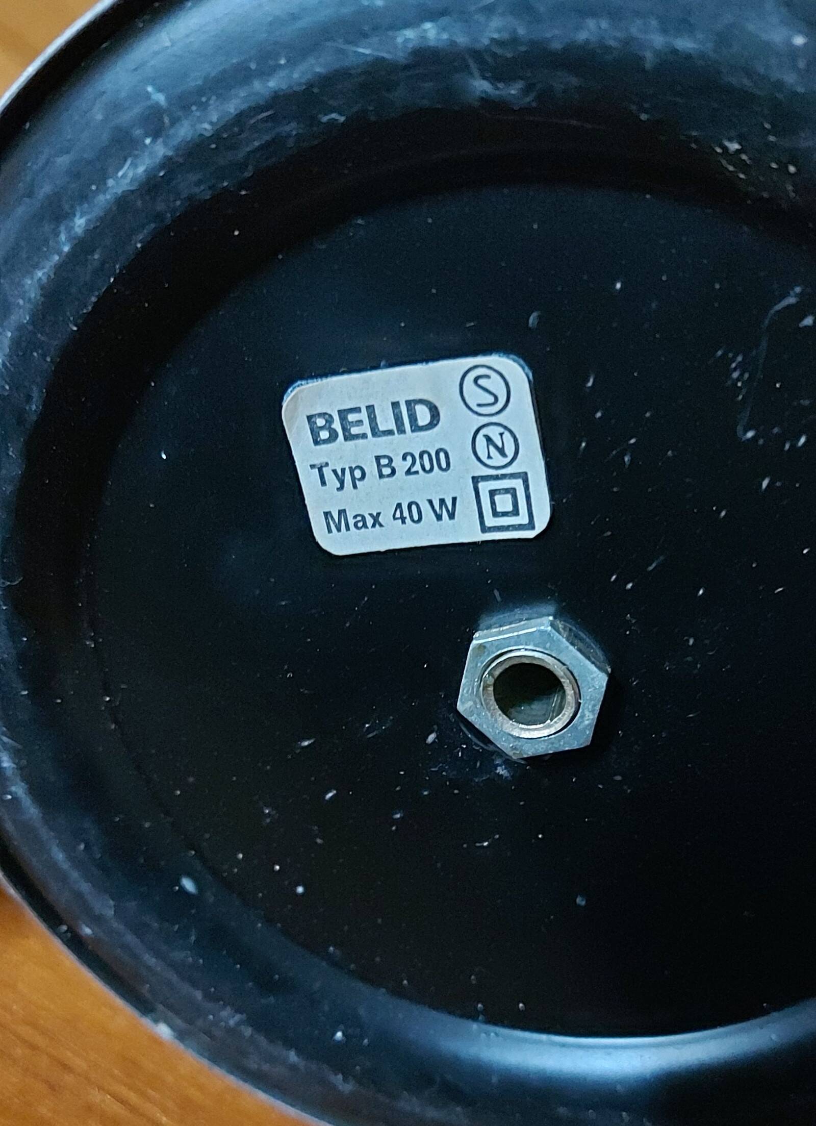 Lampe de bureau, Belid B 200