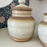 Series of 3 stoneware pots from Capucins Salins France