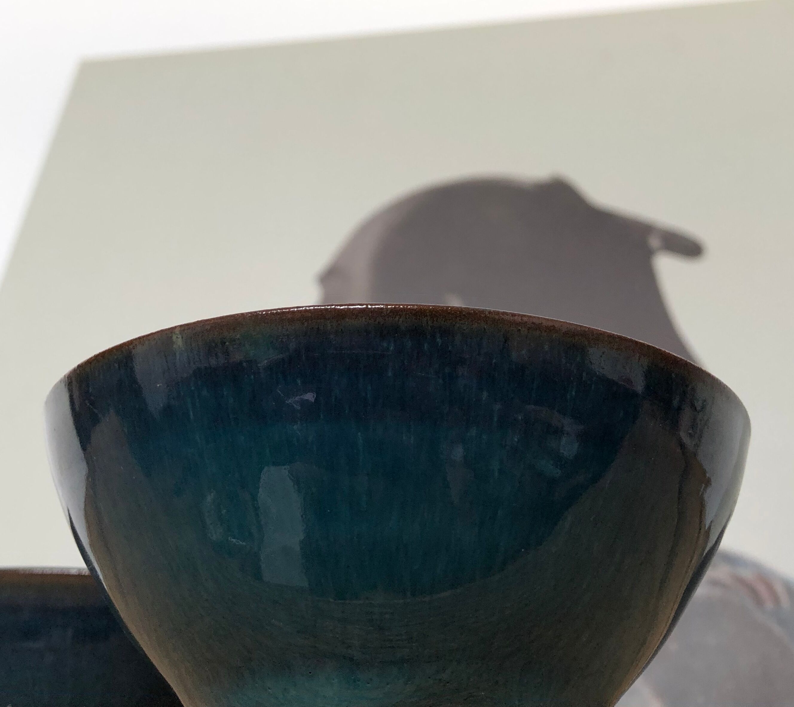 Duo aperitif cups Emmanuelle-blue sandstone