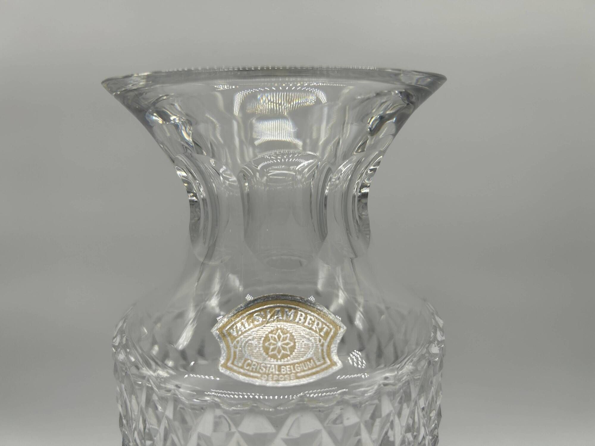 Crystal vase from Val Saint-Lambert - Gary model