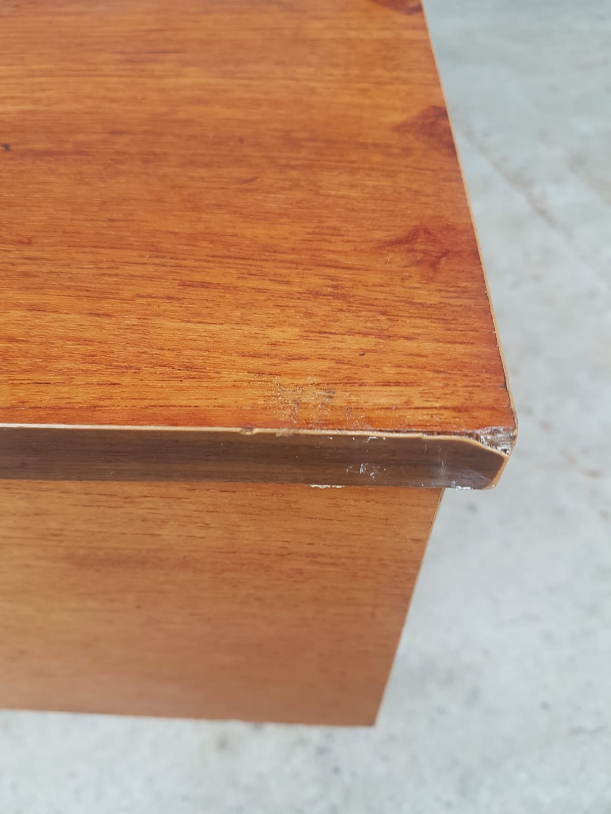 Vintage mid century library in teak used as wall unit shelf, room divider, media store