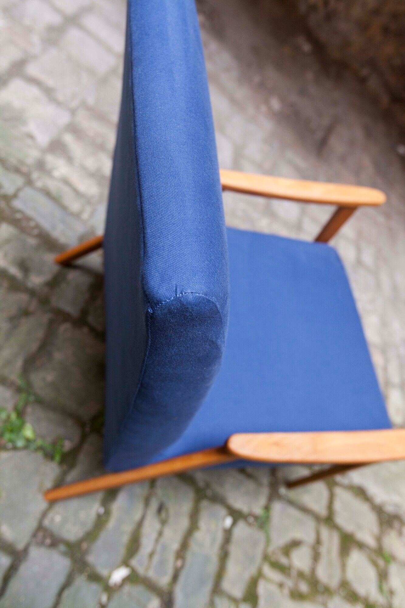 Pair of Scandinavian armchairs from the 60s new fabrics and foam