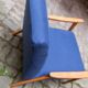 Pair of Scandinavian armchairs from the 60s new fabrics and foam