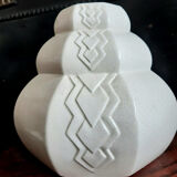 Art Deco cracked ceramic vase