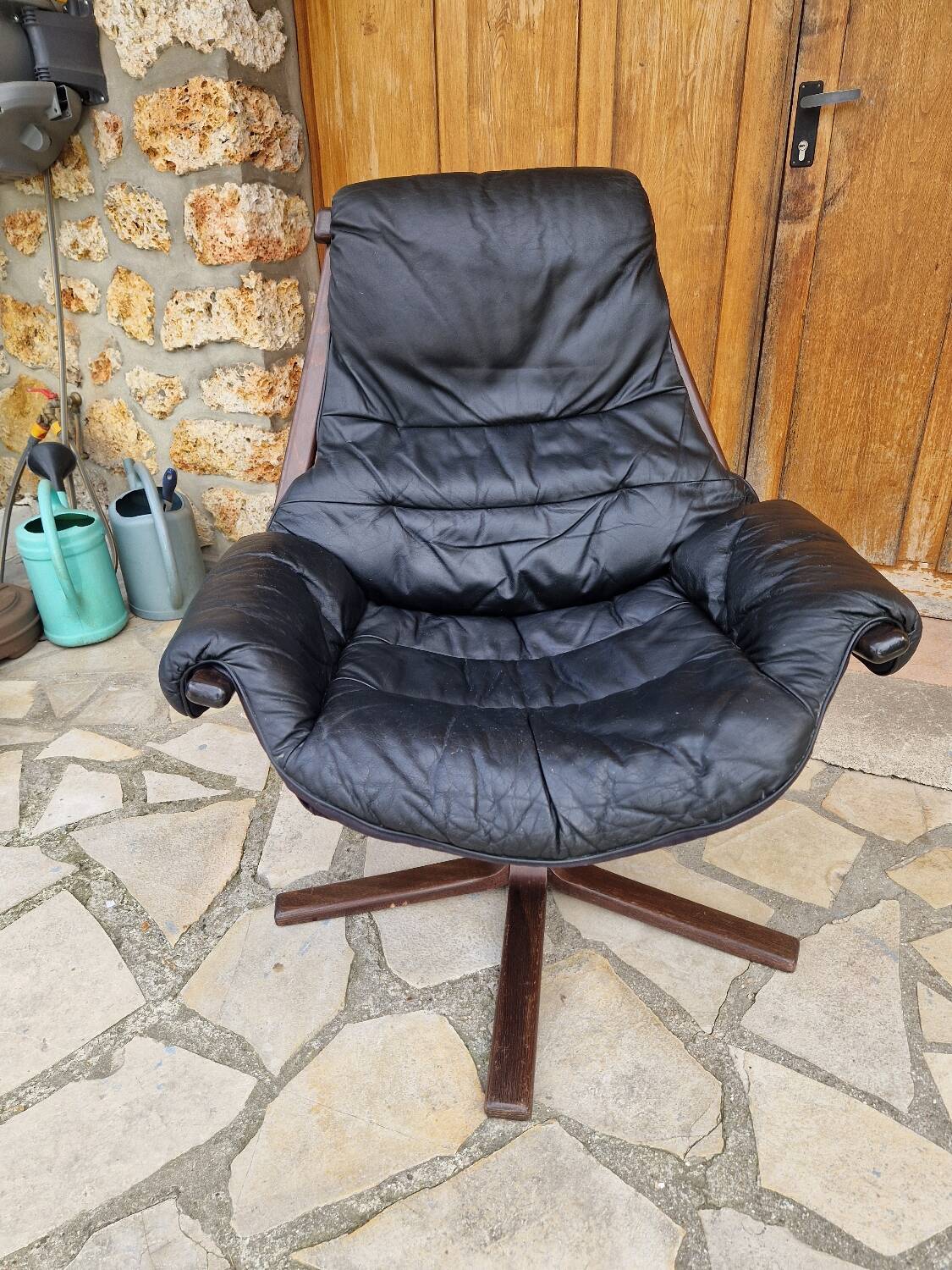 Nassjo Scandinavian armchair by Gote Mobler, Sweden