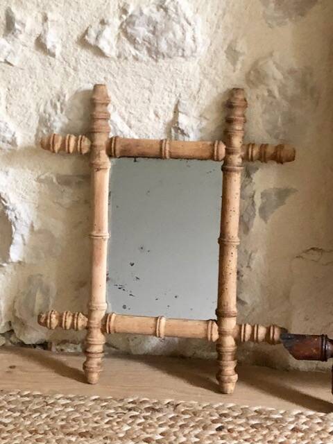 Small bamboo mirror from the 50s