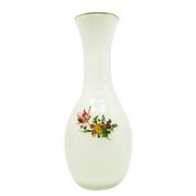 Mid-century modern vase, latticino glass, Poland, 1970s