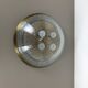 Ice glass bubble brass ceiling light by Hillebrand Leuchten, Germany, 1970s