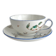 Polychrome ironstone cup "Nella" by Jules Veillard, Bordeaux (JVB)