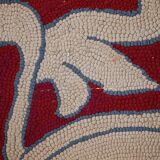 Tapis antique fait main Hooked américain 67cm x 135cm (1930s)