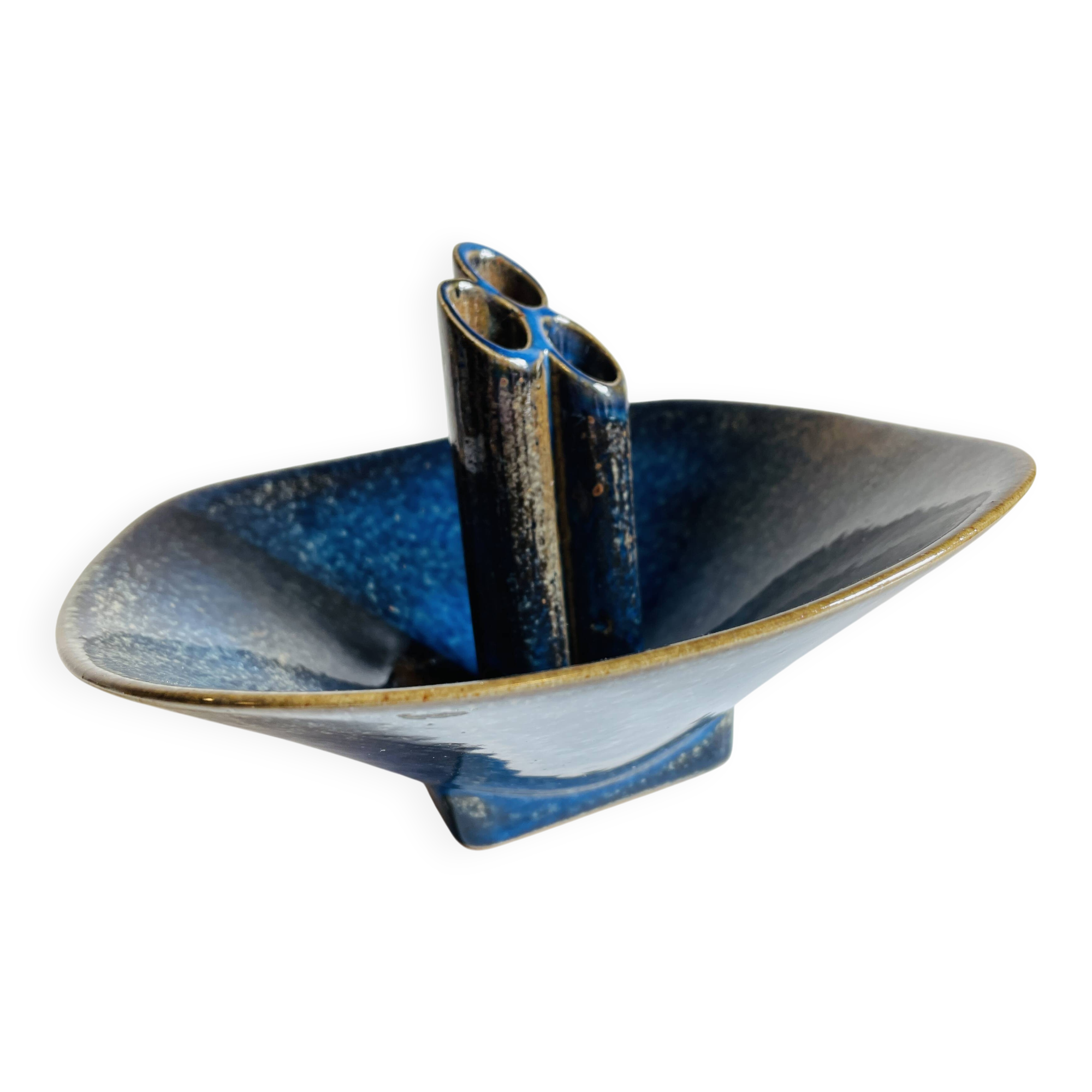 VINTAGE Geometric Ceramic VASE