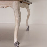 Table style louis xv patinated