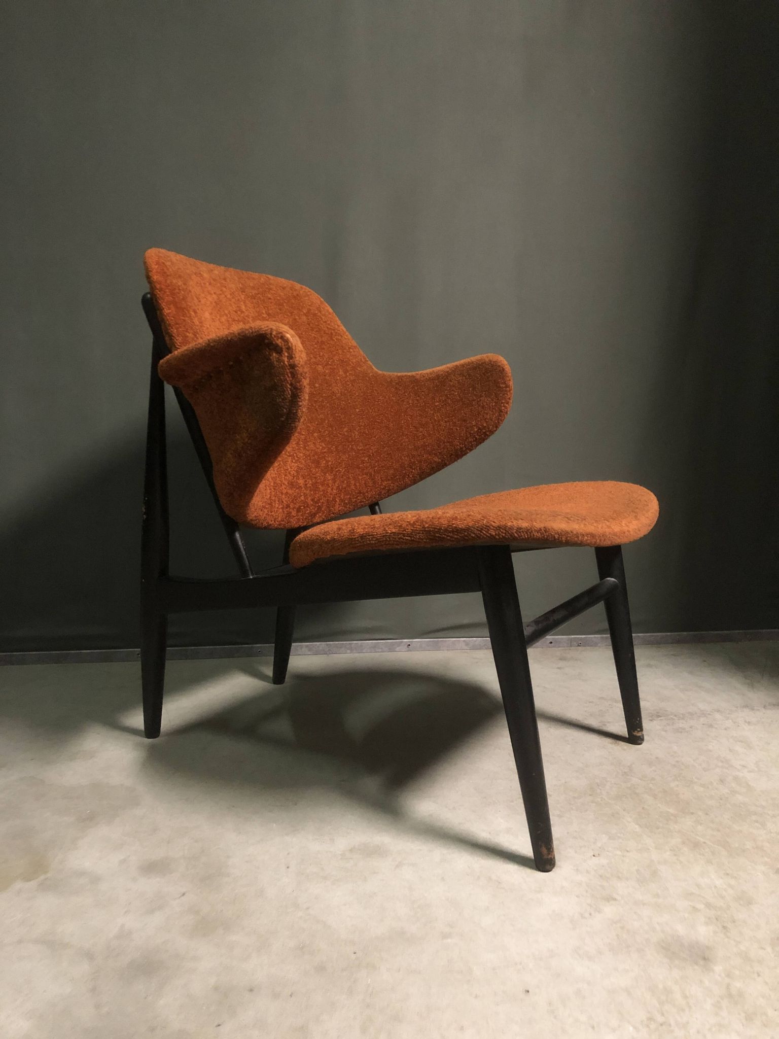 1950s Shell Chair by Ib Kofod-Larsen for Christensen & Larsen, Denmark