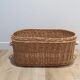 Vintage wicker rattan laundry basket