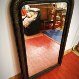 Louis Philippe black and gold mirror