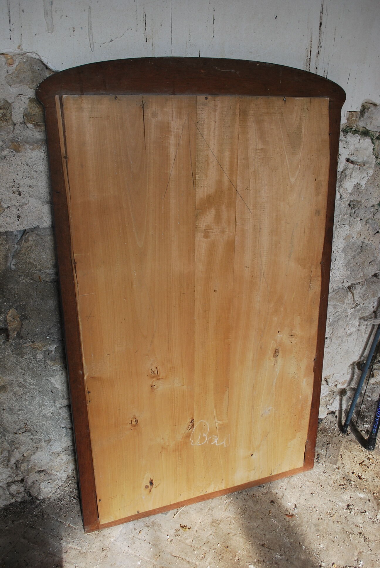 Black fireplace mirror 95x141cm