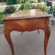 bureau plat ancien en marqueterie style louis xv