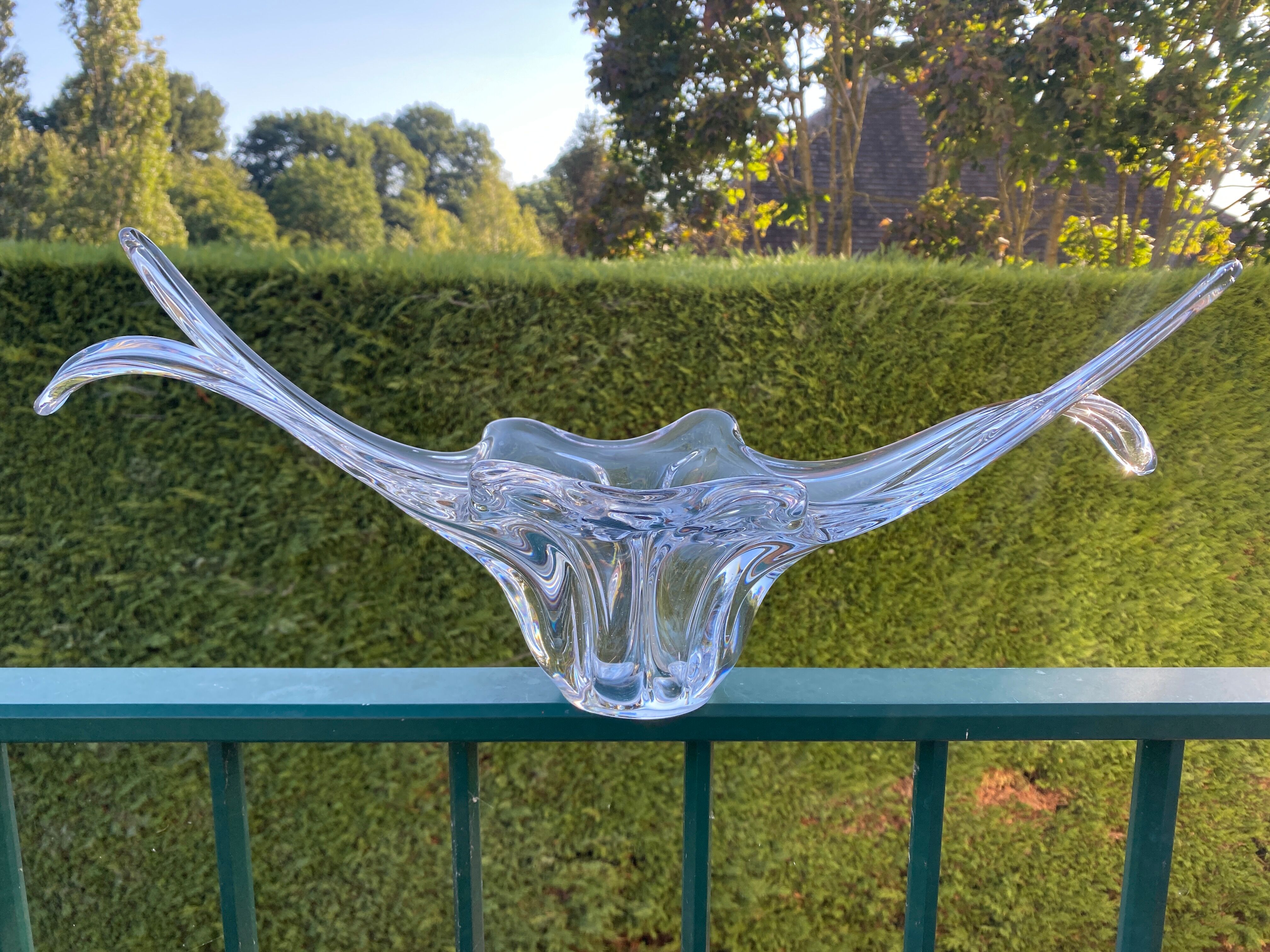 Large vintage crystal centerpiece