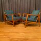 A pair of Wilhelm Knoll, Knoll Antimott armchairs, 1960s.