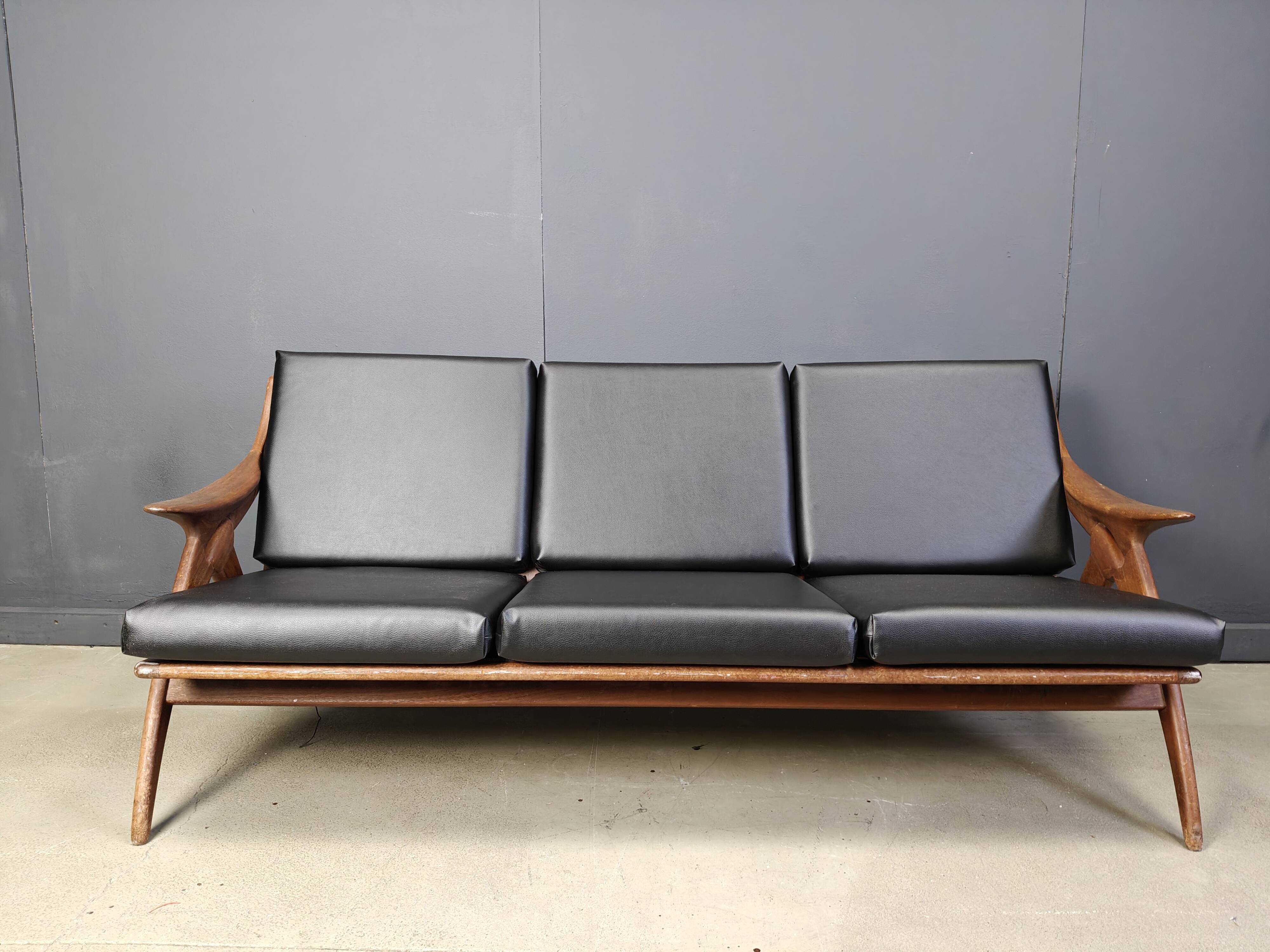 Vintage three seater 'de knoop' sofa by de ster Gelderland, 1960s