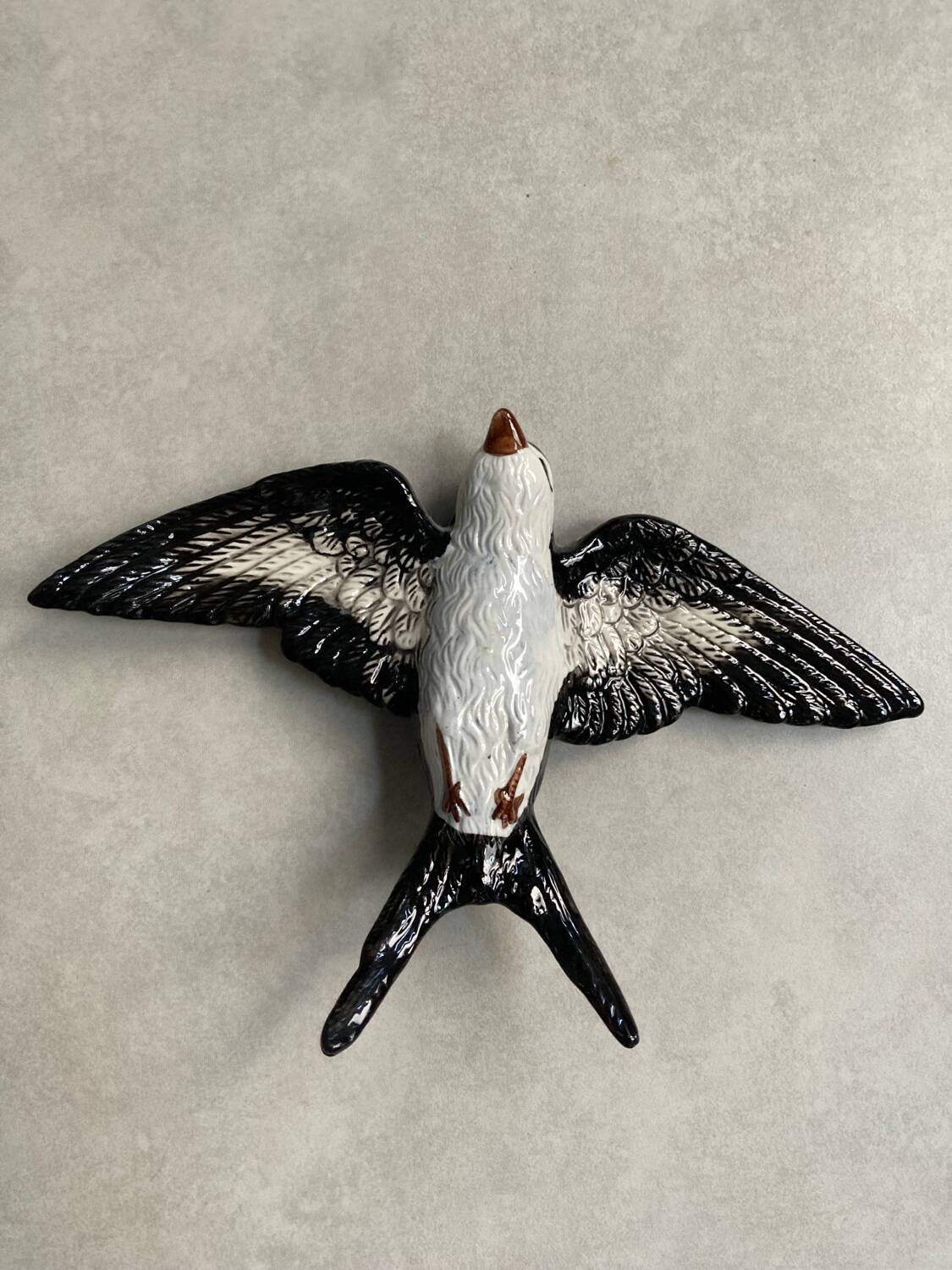 Hirondelle céramique vintage L22cm