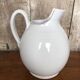 Old Nicola FASANO White Enameled Terracotta Pitcher Italy Vintage #A763