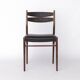 Set of 4 Vintage Teak Dining Chairs, 1960s German Mid-Century Modern, Black