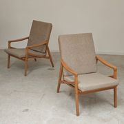 Pair of grey armchairs by Jiri Jiroutek for Intérier Praha