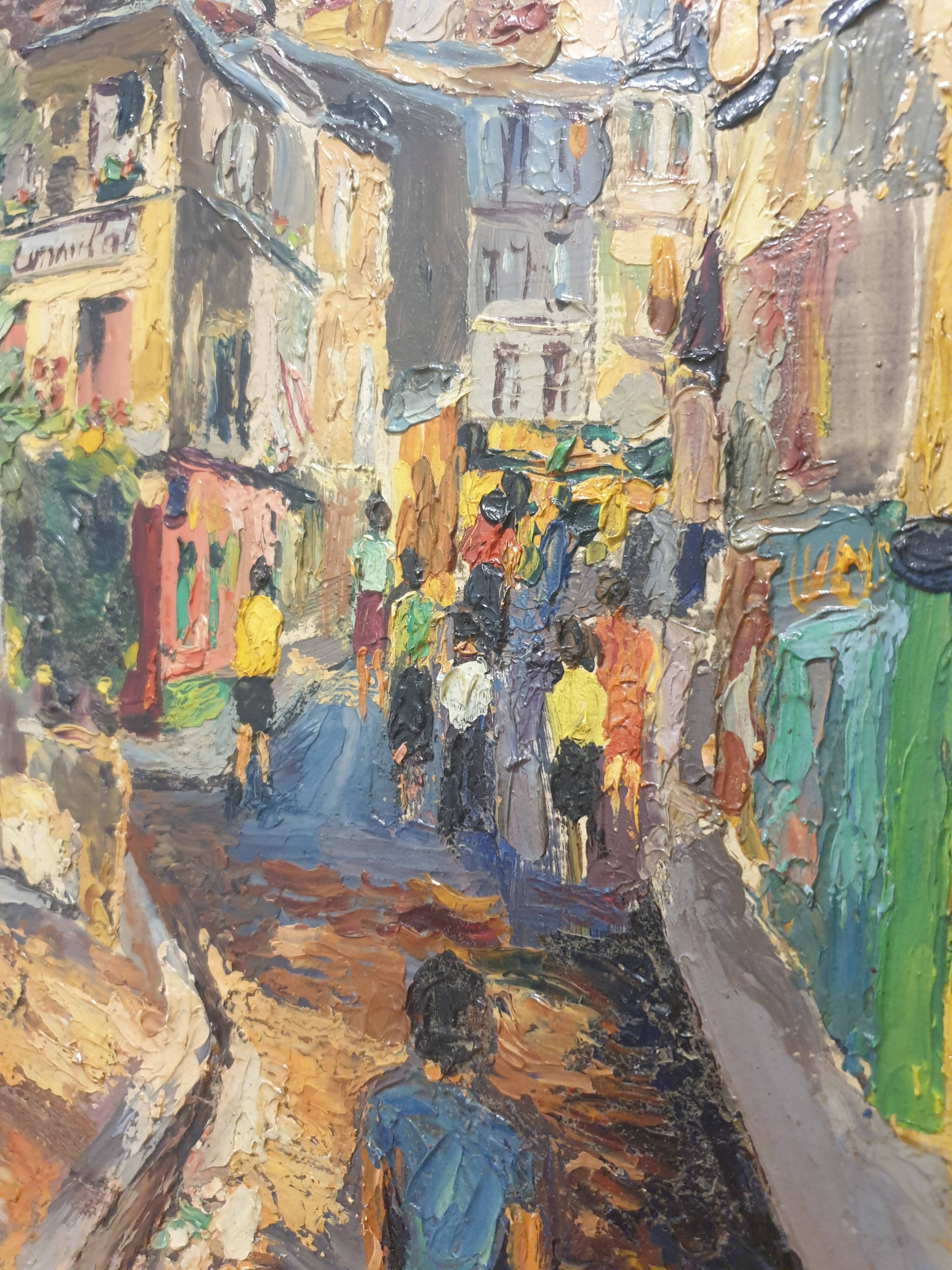 Montmartre hill oil painting on canvas