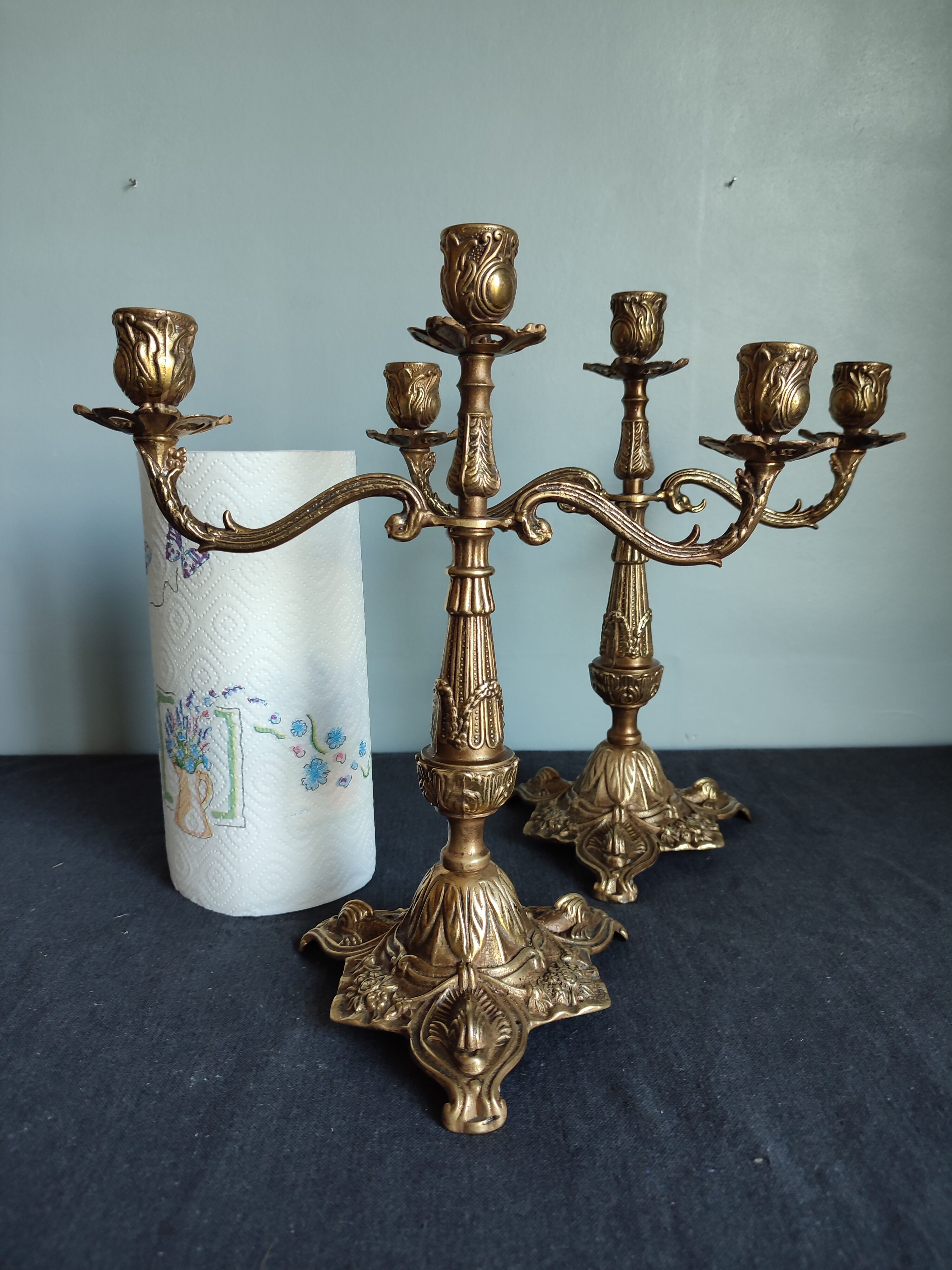 Pair of vintage candlesticks