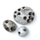 Set of 3 stoneware flower picks by Jeanne and Norbert Pierlot