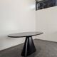 Wood and fiberglass dining table