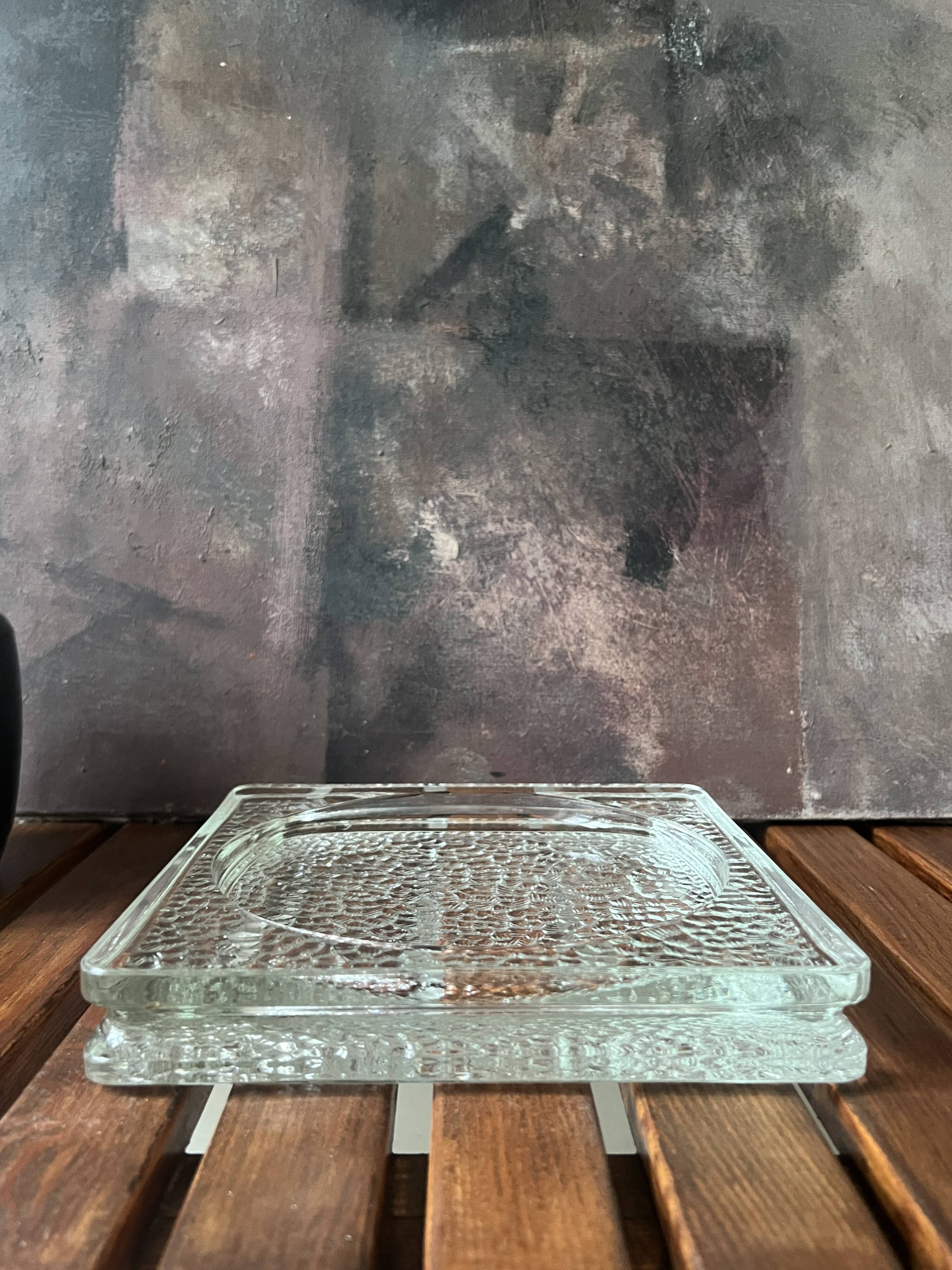 Ashtray / glass pocket tray Nevada attributed to Perriand Corbusier