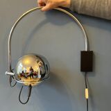 GEPO Space Age Eyeball Arc chrome wall lamp