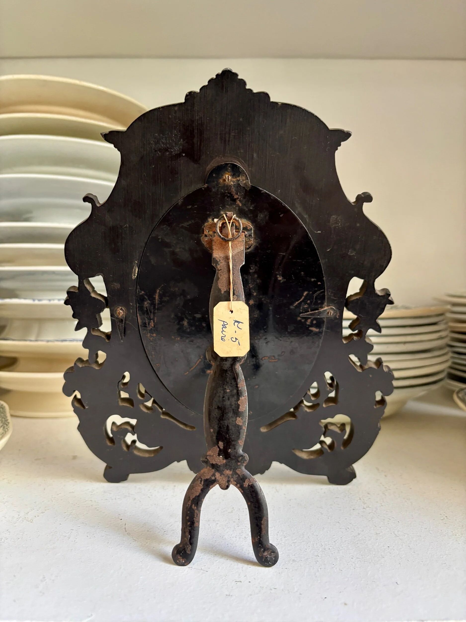 Napoleon III mirror in gutta-percha