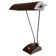 Large metal desk lamp with Wood Design texture by Eileen Gray, 1950s, France.