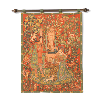 Mechanical tapestry "le roman de la rose" by anne roland aknin